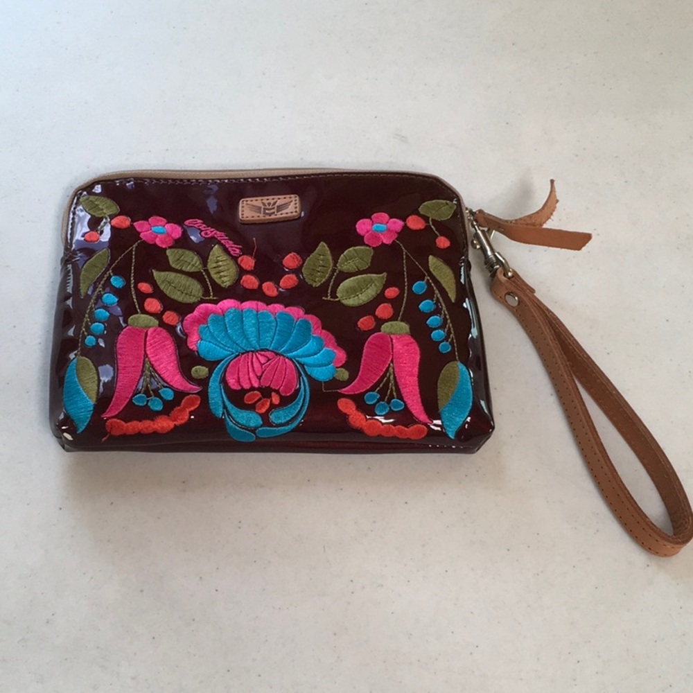 Consuela Floral Wristlet Clutch